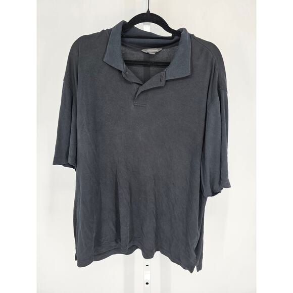 Croft & Barrow Mens Sz XL Short Sleeve Classic Polo Shirt Slate - Picture 1 of 3